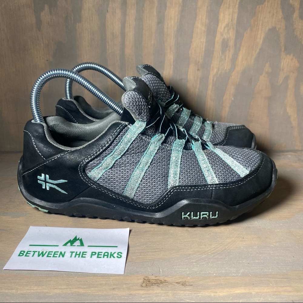 Kuru Womens Chicane Black Blue Athletic Trail Hiking Shoes Size US 8